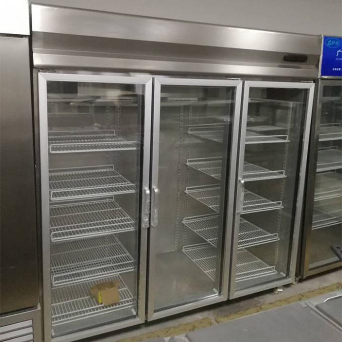congelatore di frigorifero commerciale di acciaio inossidabile di 110W 1500L 0