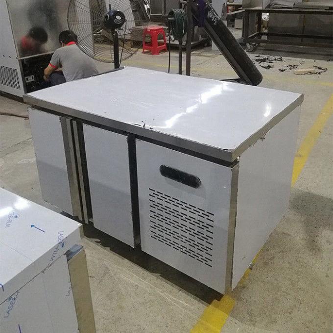 2 congelatore di frigorifero commerciale di acciaio inossidabile della porta 1.8m 1