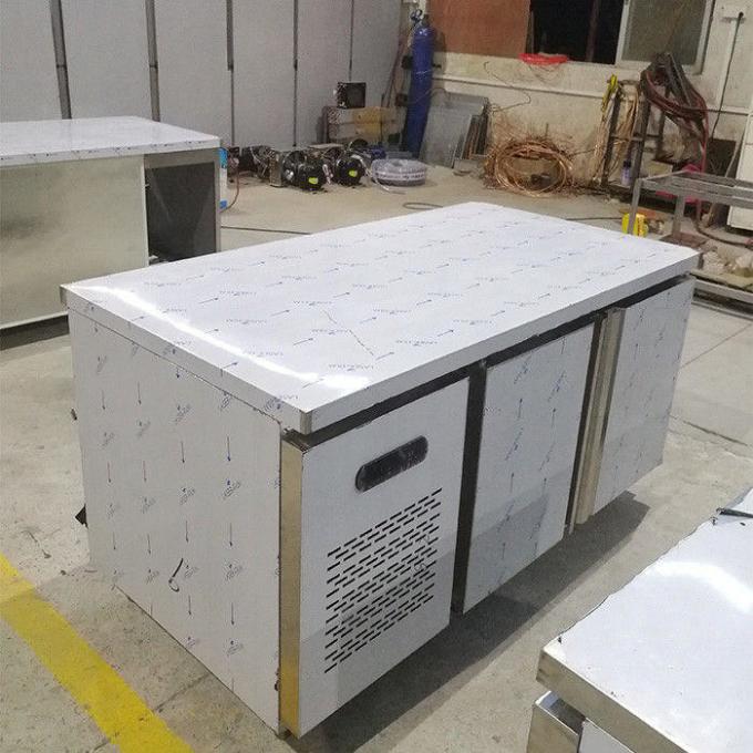 2 congelatore di frigorifero commerciale di acciaio inossidabile della porta 1.8m 0