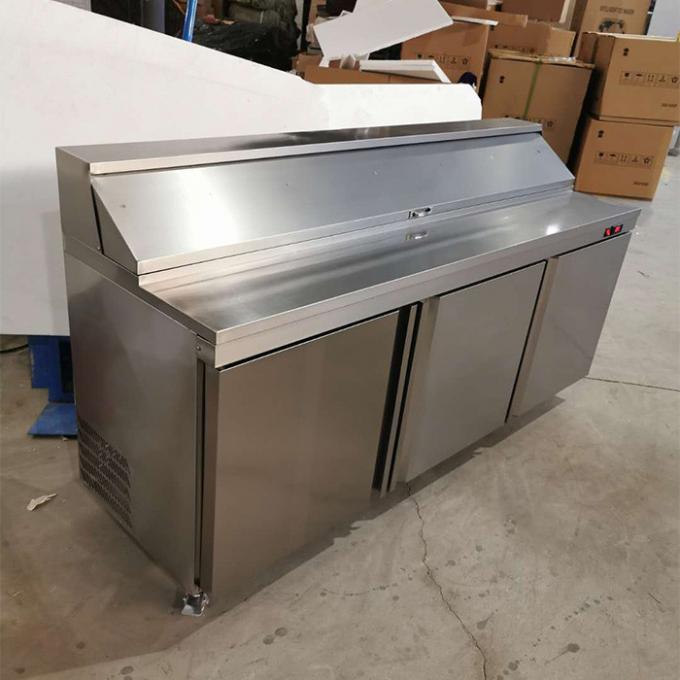 Congelatore di frigorifero commerciale dell'esposizione 300W dell'insalata 0