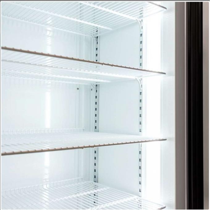 Fan che raffredda il dispositivo di raffreddamento di vetro commerciale dell'esposizione del negozio di alimentari dei dispositivi di raffreddamento 360L della porta 2
