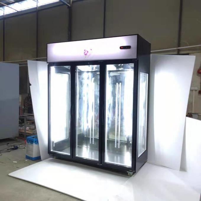 3 frigorifero commerciale su ordinazione di vetro della porta 600W 0