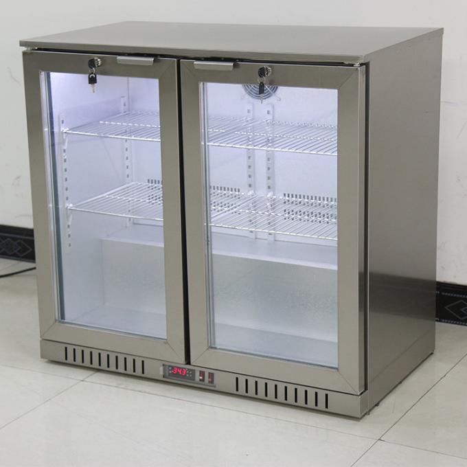 Porta del corpo due di acciaio inossidabile sotto il frigorifero 208L della birra del frigorifero di Antivari 0