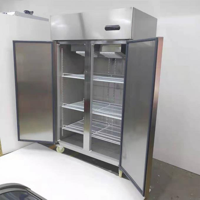 Congelatore commerciale di acciaio inossidabile della doppia porta di Yxfridge 2