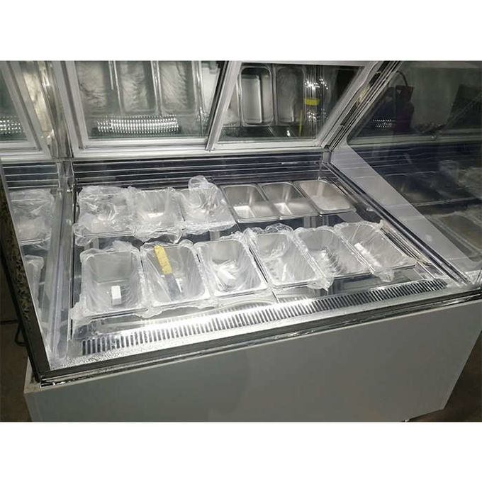 Congelatore dell'esposizione del gelato dell'annuncio pubblicitario del CE 1200mm 2