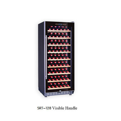 frigorifero indipendente del vino delle bottiglie di vetro della porta 135w 110