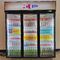 Annuncio pubblicitario di vetro del frigorifero del Merchandiser della porta di tre oscillazioni
