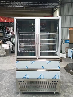 Frigorifero verticale 2 Porta di vetro per congelatore 2 cassetti per frigorifero per cucina con 110V/60Hz