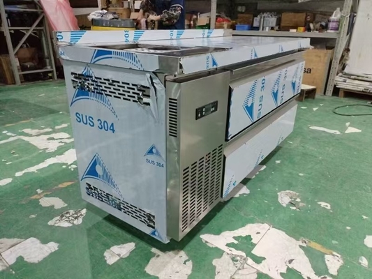 Frigorifero commerciale personalizzato 60&quot; Frigorifero sotto bancone w/ 2 cassetti 115v 304 argento