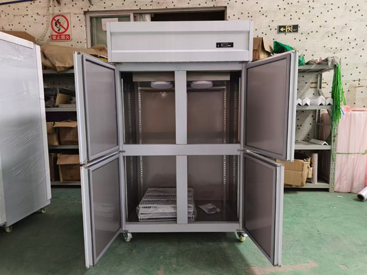 Frigorifero commerciale per ristoranti a 4 porte di acciaio inossidabile