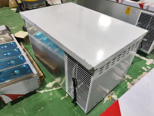 1.2M Commercial Undercounter Chiller Refrigerator Workbench For Kitchen Guangzhou Factory Tavolo da lavoro in acciaio inossidabile