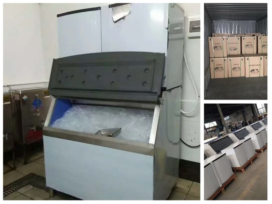 Alta produzione certificata CE 500 kg a 1000 kg macchina per il gelato commerciale con contenitore di ghiaccio per impianti di ICE