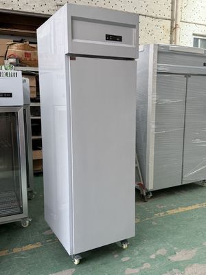 Congelatore verticale a 1 porta per ristoranti commerciali, panifici e frigorifero con vassoi
