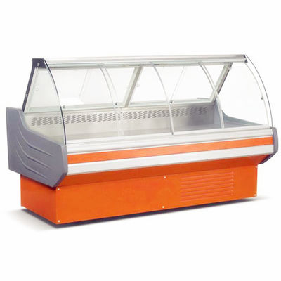 Attrezzatura di refrigerazione di vetro curve del supermercato di 2m