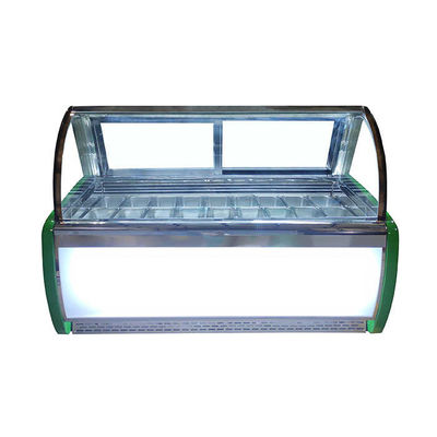 congelatore commerciale dell'esposizione del gelato 220V di 1800mm