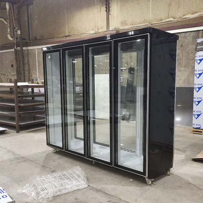 portata 2500L in frigorifero di vetro della porta del dispositivo di raffreddamento 4 per il negozio di alimentari