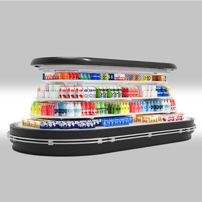 Tipo ovale refrigeratore di R404A dell'esposizione di Multideck delle attrezzatura di refrigerazione del supermercato