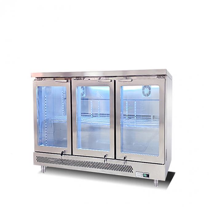raffreddamento commerciale del fan del congelatore di frigorifero della porta di vetro tripla 220W 220V 50Hz 1