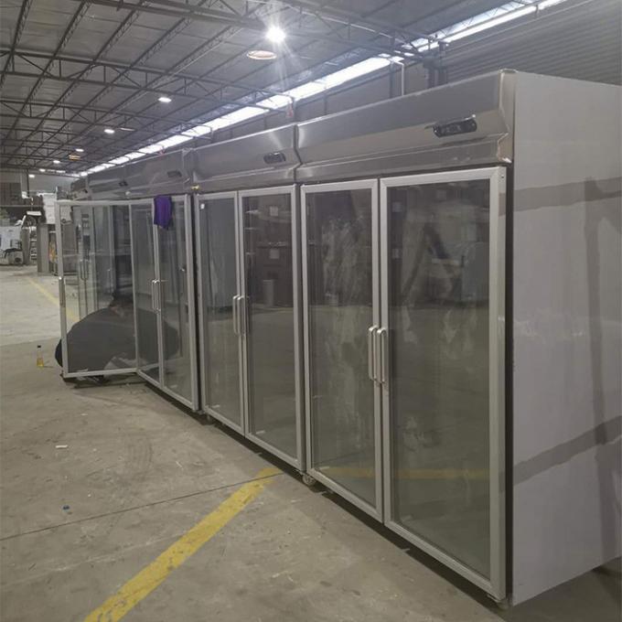 congelatore di frigorifero commerciale di acciaio inossidabile del montante 1000L 2