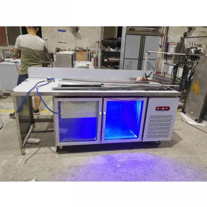 congelatore di frigorifero commerciale di acciaio inossidabile di 450L 60Hz 1
