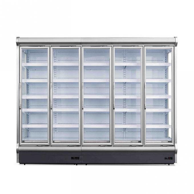 Attrezzatura di refrigerazione di vetro del supermercato della porta 380V 0