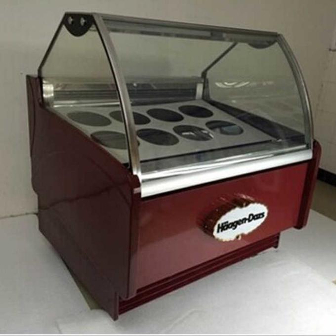 congelatore di disgelamento automatico dell'esposizione di 1500*1130*1350mm Gelato 0