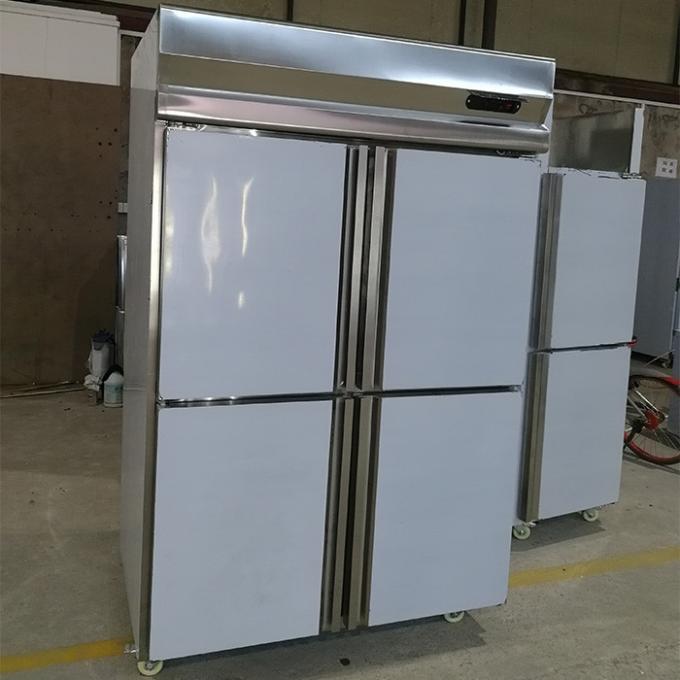 Automatico disgeli il congelatore di frigorifero della porta di R404A 1000L 4 1