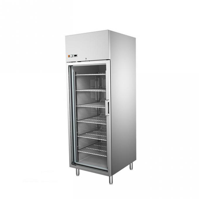 congelatore di frigorifero commerciale di acciaio inossidabile di 500L 260W 1